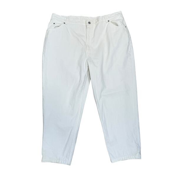 Vintage Levi's Orange Tab 9922 Tapered Leg Jeans White Plus Size 24 - Picture 2 of 7